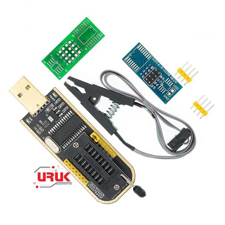 USB Programmer for 93/24/25 Series EEPROM Flash BIOS with SOIC8 SOP8 ...